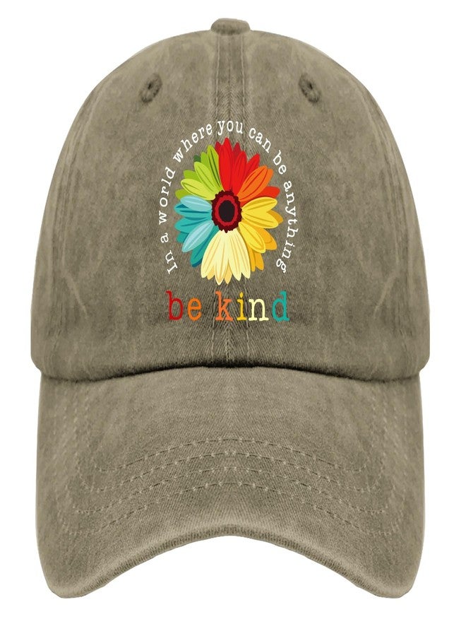 ODCRAT Be Kind Hats in A World Where You Can Be Anything Be Kind Dad Hat, Graphic Baseball Caps for Men - Image 1
